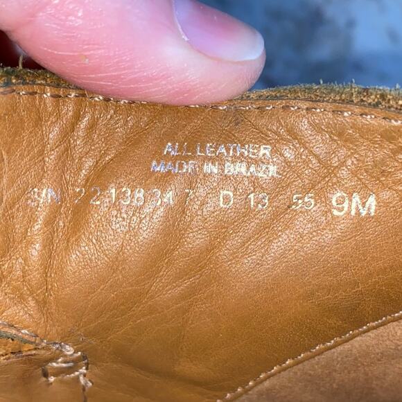 Tory Burch Sabe $398 Caramel Suede Ankle Booties size 9M EUC - Picture 15 of 16